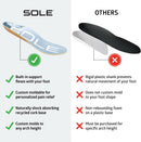 SOLE Performance Thin Insoles - Custom Moldable, Mens 10/Womens 12 4