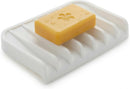 Effilogic Silicone Sponge Holder, Soap Dish, Self Draining Kitchen Sink Organizer, Kitchen Accessories, Medium White — 1