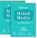 Mixed Media Sketchbook 9"x12" Multimedia Sketchbook, 2-Pack 30 Sheets | 9" x 12"(Pack of 2) — 1