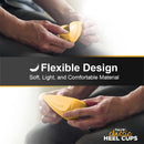Tuli’s Classic Heel Cups for Plantar Fasciitis, Yellow, 1 Pair, Regular 6