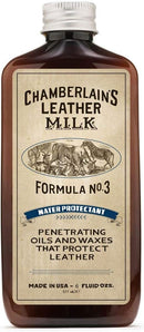 Leather Milk Leather Water Repellent and Protector - Water Protectant No. 3 - All Natural, Non-Toxic Water Proofer and Liquid Sealant. Made in The USA. 2 Sizes. Includes Premium Applicator Pad! — 1