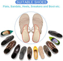 Dr. Foot's Arch Support Shoe Inserts for Flat Feet, Plantar Fasciitis, Adhesive Heel Cushion for Relieve Pain for Women & Men (Small, Beige) — 2