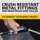 BIONIC STEEL 75 Ft Garden Hose 304 Stainless Steel, 75 Ft Water Hose, Super Tough & Flexible Metal Hose, Lightweight, Crush Resistant Fittings, Kink & Tangle Free, Rust Proof, Easy to Use & Store | 75' — 6
