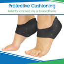 ViveSole Silicone Heel Protectors (2 Pairs) - Gel Guard for Women and Men - Black — 4