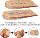 Dr. Foot's Heel Lift for Leg Length Discrepancies, Height Increase Insole for Heel Spurs, Heel Pain, Sports Injuries, and Achilles tendonitis (2 Layers: Small-Women's 4.5-9.5|Men's 6-8.5) - Cork — 3