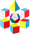 Speed Cube Set, ROXENDA 2x2 3x3 4x4 5x5 Skew Megaminx Pyramid Cube Bundle — 1