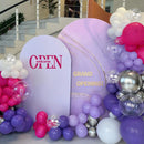 MEBAY Hot Pink Purple Silver Baloon Garland Arch Kit, 146Pcs Latex Balloons Different Sizes 18 12 10 5 inch for Women Girls Birthday Baby Shower Wedding Party Decorations | Hot Pink-purple-silver — 6