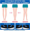 3 Layers Adjustable Supination & Pronation Correction Heel Insoles,Self-Adhesive Medial & Lateral Heel Wedge Inserts for Foot Alignment, Knee Pain, Bow Legs (Black, L: W: 7.5-12 / M: 7-11) - Black - 3 Layers — 3