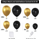 YMSZ Black and Gold Balloons Arch Kit, Graduation, New Year Balloons | Black & Gold — 2