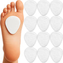 Metatarsal Foot Pads for Pain Relief, Ball of Foot Cushions for Women and Men, Felt Metatarsal Pads for Forefoot and Sole Support, Metatarsalgia, Mortons Neuroma (12 Pack, 1/4" Thick) 1