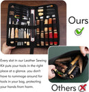 60 Pcs Leather Working Kit Leather Crafting Kit Leathers Sewing Kit — 7