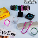 Glass Beads for Jewelry Making, 1300pcs + 8mm 48 Colors Round Crystal Glass Beads Bracelet Making Kit, Bead Starter… — 4