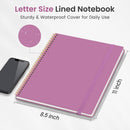 Taja Large Spiral Lined Notebook for Work, Journal for Women & Men | A-Purple | A-Lined (1Pack) — 5