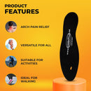 Happy Feet Insoles, Foot Pain Inserts Plantar Fasciitis Flat Feet Orthotic High Arch Support Gel Insert Shoe Insoles for Mens and Womens — 6