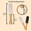 2-Pack Professional Pedicure Foot File & Pumice Stone with Wooden Handle — 2