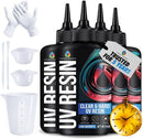 CRAFT RESIN 1000g UV Resin Kit Hard Type Low Viscosity – Crystal Clear and No-Yellowing UV Resin Glue for DIY,… — 1