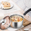 TeamFar Saucepan with Lid, 2 qt Sauce Cooking Pot Milk Pan Stainless Steel — 3