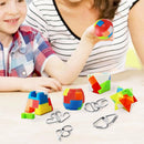16 Pack Brain Teasers Puzzles for Kids & Adults, Brain Teasers Metal IQ Toys Puzzle Mind Game 3D Coil Cast Wire Unlock Interlock Magic Ball Puzzles for Teenagers — 5