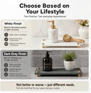 Razborci Water Absorbing Stone Sink Caddy Kitchen Sink Organizer Tray, Diatomite Bathroom Counter Tray, Gold Faucet… — 8