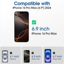 amFilm OneTouch for iPhone 16 Pro Max Screen Protector 6.9'' Tempered Glass — 2