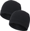 vidsel 100% Cotton Skull Caps Beanie Night Cap Sleep Hats for Men Women - 2 Black & Black — 1