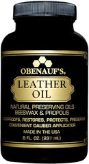 Obenauf's Leather Oil - Leather Conditioner (8oz) - Restore and Protect Leather Boots, Jackets, Purses as Well as Car Leather, Leather Furniture and Much More - Made in The USA (with Applicator) | 8 Fluid-oz — 1