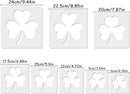 8 Pack St. Patrick’s Day Shamrock Stencil for Painting, Large Reusable Three Leaf Clover Templates for Wood, Saint Paddy's Day Irish Festival Decor for DIY Front Door Flag & Crafts | Trefoil — 2