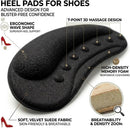 4D Heel Pads for Shoes Too Big, Black Grips Inserts, 4 Pairs - Black | 4 Pairs — 2