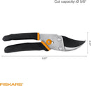 Fiskars Bypass Pruning Shears, 5/8" Cut Capacity Garden Clippers | Bypass Pruner — 7