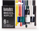 Liquitex BASICS Acrylic Paint Set, 6 x 22ml (0.74-oz) Tubes, Primary | 4.46 Fl Oz (Pack of 1) | Primary 6 x 22ml (0.74oz) — 1