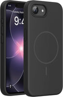 Miracase Silicone & Magnetic for iPhone 17e/16e Case, Black — 1