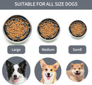 Slow Feeder Dog Bowls Insert,Third Generation upgradedSuper Firm Eating Bowl（Cuttable） for Large Breed and Medium Small Size Compatible with Regular Elevated Metal Glass Dog Bowl (Gray) — 7