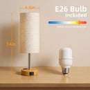 Table Lamp for Bedroom, High-Sensitivity Touch, AC Outlet, USB A+C — 6