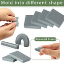 Phinus Kneaded Erasers for Artists, Drawing Eraser, Grey Kneadable Eraser, Absorbent Kneaded Eraser for Art Supplies, Charcoal Pencils, Sketching Supplies (8 Pack) — 3