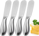 Butter Knives 4 Pieces Stainless Steel Cheese Butter Spreader Knife Set for Cold Butter, Cream Cheese, Jam, Pastry,… — 1