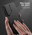SURITCH for Samsung Galaxy S25+ Plus Phone Case, Magnetic Shockproof Protective Cover with Camera Cover & Adjustable Metal Kickstand for Galaxy S25+ Plus(2025)-Black — 5