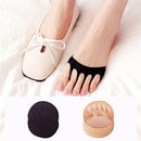 Reusable Honeycomb Fabric Forefoot Pads Soft Ball of Foot Cushions Metatarsal Pads for Women Men Prevention Pain Relief (Black,Beige) 5