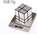 Cuberspeed 2x2 Mirror Black Body with Silver Magic Cube Mirror Silver Blocks 2x2x2 Speed Cube — 2