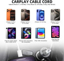 Carplay Cable Cord Compatible with iPhone 16 17 18 USB A to USB C Cable for 18DUO 18 Pro Max 17 Air E 16 15 Pro Max ，Plus, Pro 12.9/11, 10th Gen, Air 5th/ 4th,Mini 6th Charger Car Charging Cable 2