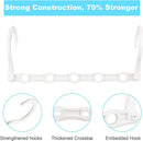 10 Pack Space Saving Hangers, Closet Organizer & Storage for Clothes, Ivory — 5