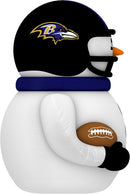Sporticulture Baltimore Ravens Inflatable Snowman Player – 7 Ft Tall Yard Decoration w/LED Lights | NFL Holiday Football Snowman | Built-in Blower Motor, Weather-Resistant, Indoor/Outdoor Use — 3