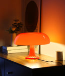 Orange Mushroom Lamp, Mid Century Modern Table Lamp for Bedroom, Minimalist Mushroom Decor Bedside Small Lamps,… — 1