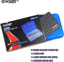 OWDEN 9 Pieces Leather Hollow Punch Set (1/8"-1/2") with a Cutting mat. — 7