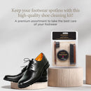 Rochester Premium Shoe Care Kit, Leather Shoe Care Kit with Black Shoe Polish, 100% Horsehair Dauber, 100% Horsehair Shoe Brush, and Soft Flannel Polishing Cloth, Shoe Accessories — 5