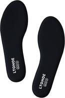 LTOHOE Memory Foam Insoles for Women Replacement Comfort 6mm Black US 7 — 1