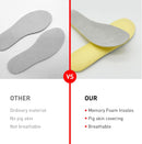 Replacement Shoe Insoles for Men's Wally Shoes, Footwear Inserts for Comfortable Light-Weight and Cushion Shock Absorbing (US Men11-EU44) - 1 Pairs — 4