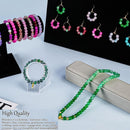 Glass Beads for Jewelry Making, 1300pcs + 8mm 48 Colors Round Crystal Glass Beads Bracelet Making Kit, Bead Starter… — 6