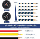 AFMAT Electric Pencil Sharpener - Auto Stop, Super Sharp & Fast, Plug in Pencil Sharpener for 6-12mm No.2/Colored Pencils - Classroom/Office/Home PS92 | Black — 2