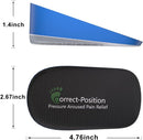 Correct-Position Height Increase Insoles, Heel Cushion Inserts, Heel Lift Inserts for Leg Length Discrepancies (Blue, 1.4" Height) - 0.6" Height — 7