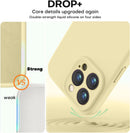 Vooii Compatible with iPhone 16 Pro Max Case, Liquid Silicone Upgrade [Camera Protection] [Soft Anti-Scratch Microfiber Lining] Shockproof Phone Case for iPhone 16 Pro Max 6.9 inch - Creamy Yellow — 4